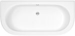 Nuie Shingle Curved Back To Wall Bath & Panel