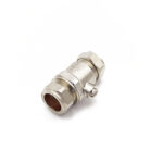 QQM iso valve 22mm chrome - full flow