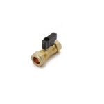 QQL iso valve 15mm brass with lever
