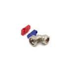 QW wash mac valve - angle 15mm x 3/4" CP