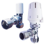 **Twin pack CC angle rad valve 15mm CP