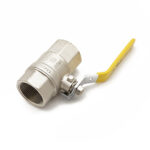 QLF yellow lever ball vlv PN25 1.1/4"FxF WRAS