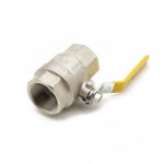 QLF yellow lever ball vlv PN25 1.1/2"FxF WRAS