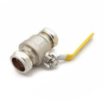 QLC yellow lever ball vlv PN25 35mm CxC WRAS