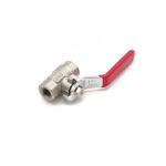 QLF red lever ball valve PN25 1/4" FxF WRAS