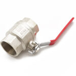 QLF red lever ball valve PN16 2.1/2" FxF WRAS