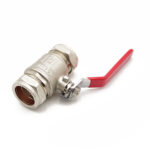 QLEC economy red lever ball valve 28mm