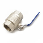 QLF blue lever ball valve PN25 1.1/2"FxF WRAS