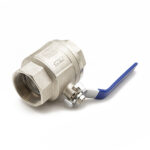 QLF blue lever ball valve PN25 2"FxF WRAS