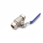 Economy blue lever ball valve 15mm