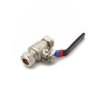 QLEC economy black lever ball valve 15mm