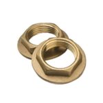 BF310 brass flanged backnut 3/8"