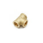 BF130 brass tee 1/2" FxFxF