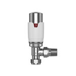 Pro Plus Angled TRV 15mm - White & Chrome