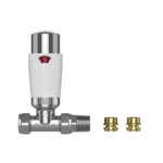 Pro Plus Straight TRV 8/10/15mm - White & Chrome