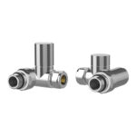 Pro Plus Dual Fuel Corner Radiator Valve Angled