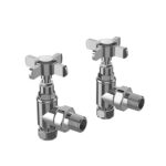 Pro Plus Traditional Towel Radiator Valve Angled Pair