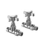Pro Plus Traditional Towel Radiator Valve Straight Pair