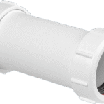 McA 1 1/2" White Plastic Plug With Rubber Seal With Triangle WP1T