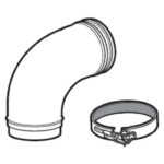 Ideal Evomax Plume Kit 80/125kW 90 Degree Elbow