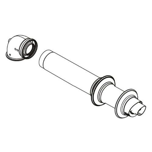 102774-1.jpg Ideal Logic Horizontal Telescopic Flue Term 1 Metre - Image 1