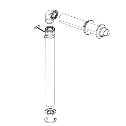 102780-1.jpg Ideal Logic/Independent Raised Her Flue Outlet Kit - Image 1