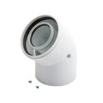 Baxi/Main/Pott Flue Bend 135 Degree (Pair) inc Fixing Screws