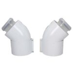 Vaillant 200/300 mm PP/SS 45 External Flue Bend