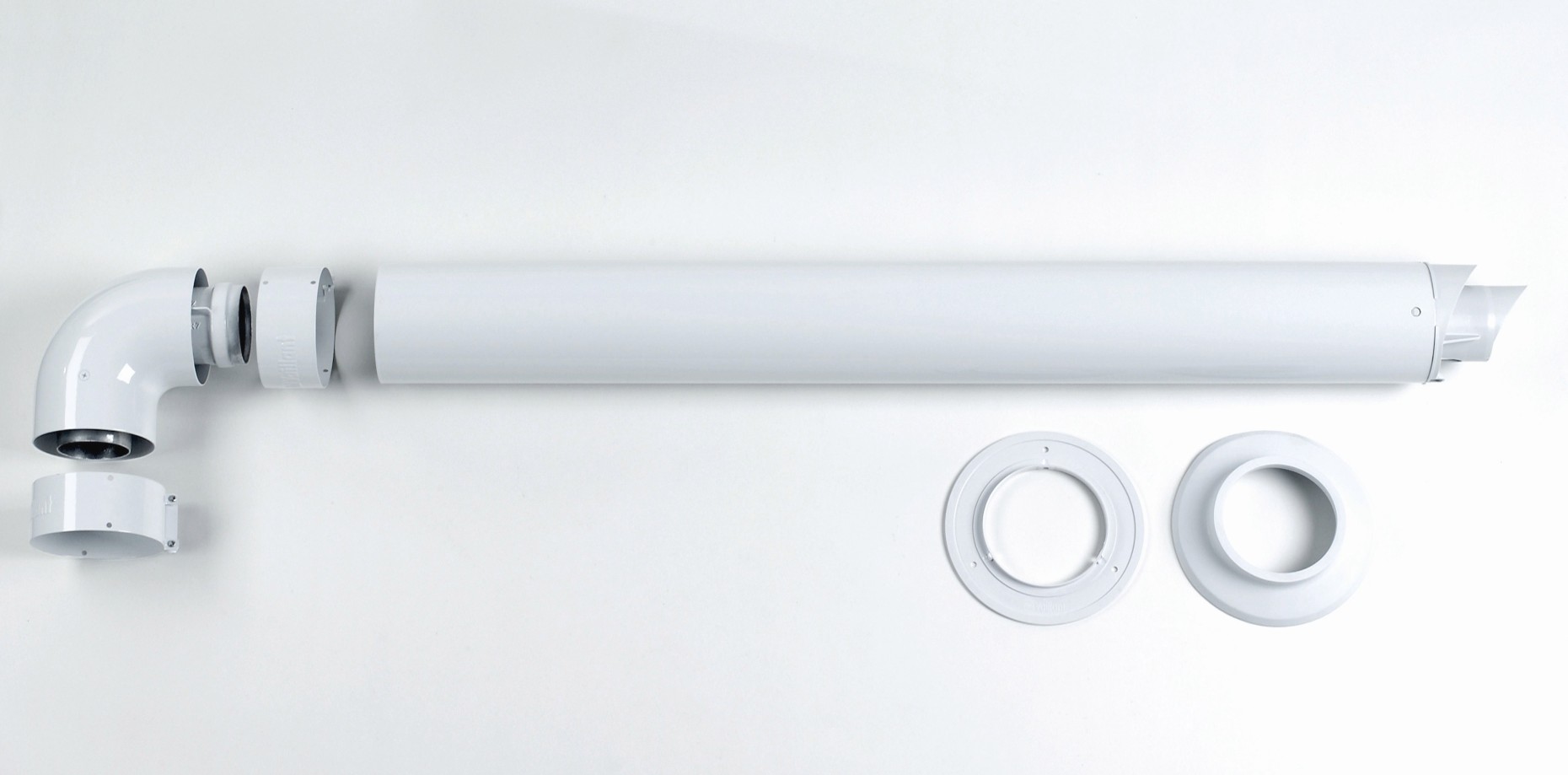 Product image for SKU 105074 Vaillant 250mm PP Internal Flue Kit For One Additional Inline Boiler - Image 1