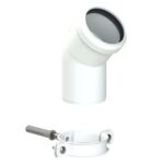 Vaillant Elbow 87 Deg DN60 White