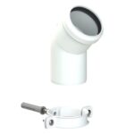 Vaillant Elbow 45 Deg DN60(2 Pieces) White