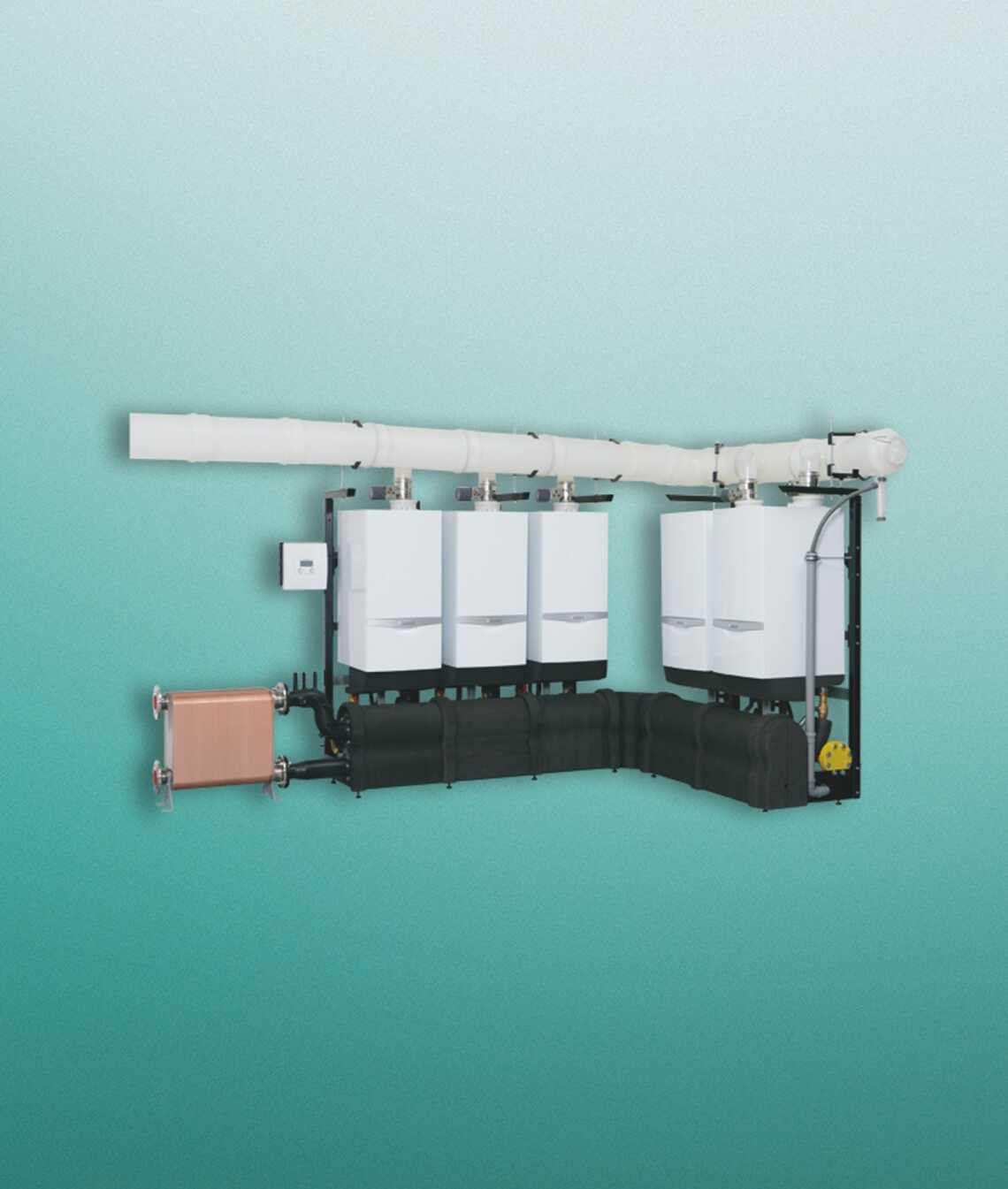 Product image for SKU 10541101 Vaillant VCR-464 Cascade 4 x Boiler Inline - Image 1