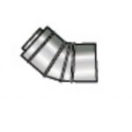 Grant L/L Balanced Flue 45S 50/90 Elbow 45 Short Elbow Yellow