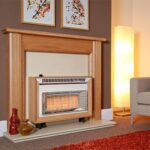 Flavel Misermatic Deluxe Gas Fire Light Oak Electronic