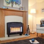 Flavel Strata Radiant Gas Fire Black Electronic