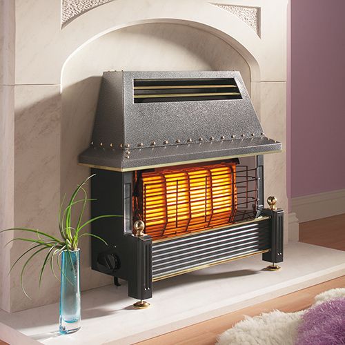 109655BK-1.jpg Flavel Regent Electronic Ignition Gas Fire Black - Image 1