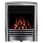 Valor Petrus Slimline Homeflame Gas Fire Silver/Chrome