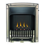 Valor Excelsior Slimline Homeflame Inset Fire Black/Nickel
