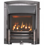 Valor Masquerade Slimline Homeflame Inset Fire Black/Nickel