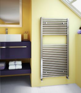 111405WT-1.jpg Stelrad Ladder Rail 1744x600 Straight/White - Image 1