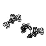 Viessmann 200-W System Valves/Fittings Pack For Surface Mounting