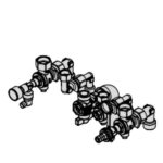 Viessmann 200-W Combi Boiler Valves/Fittings Pack For Surface Mounting