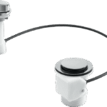 McA 1 3/4" White Plastic Plug With Rubber Seal With Triangle WP2T