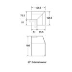 Smiths Sureline 90 Degree External Corner