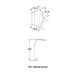 Smiths Sureline 135 Degree Internal Corner