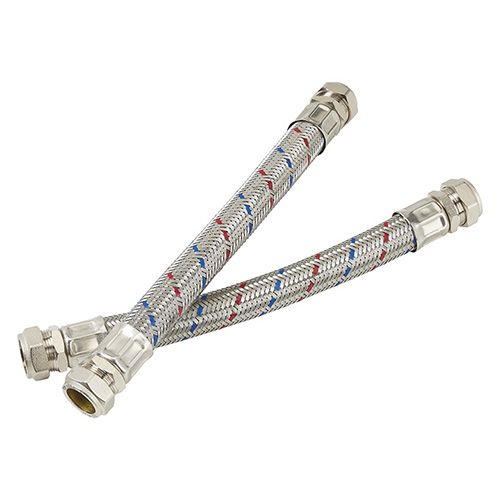 112891-1.jpg Smiths 22mm Flexible Hoses (Pair) - Image 1