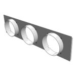 Smiths Circular Spigot (200mmx2) Air Duct 90