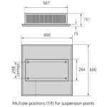 Smiths Skyline E 4kW Surface Mounting Kit 135mm