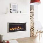 Crystal Madison Graphte Trim With Cream Brick Interior  Logs