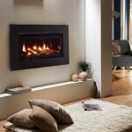 Crystal Denver Copper Trim With Cream Brick Interior  Logs